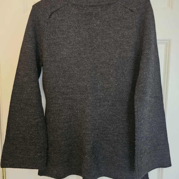 Marisa Christina Charcoal Turtleneck Sweater - 100% Merino Wool - Picture 3 of 7